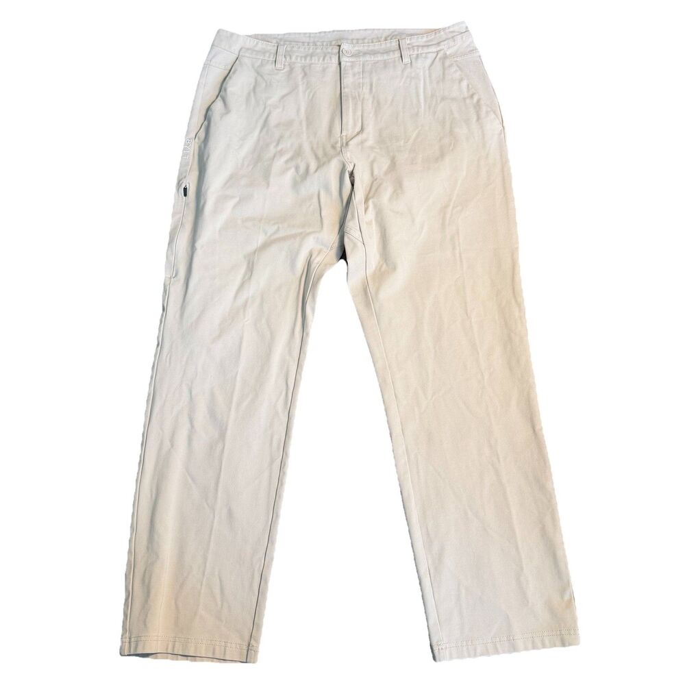 Bylt Everyday Chino‎ Pant Mens 38x 29 Beige Performance Business Casual Golf